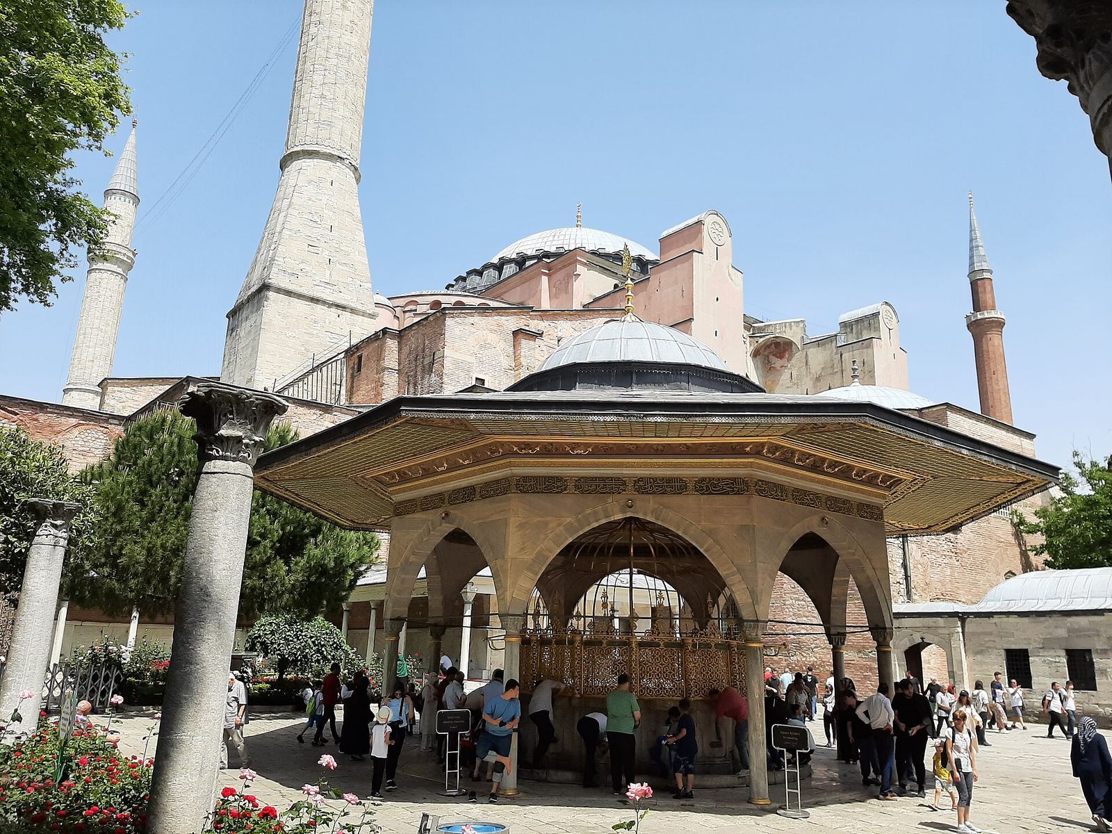 Hagia Sophia and its minarets in Istanbul
